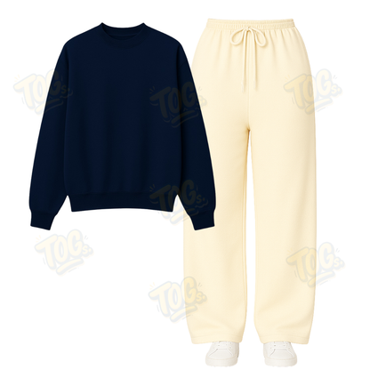 Straight Leg Trouser With Sweatshirt