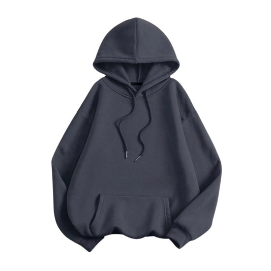 Charcoalgray Drop Shoulder Hoodies