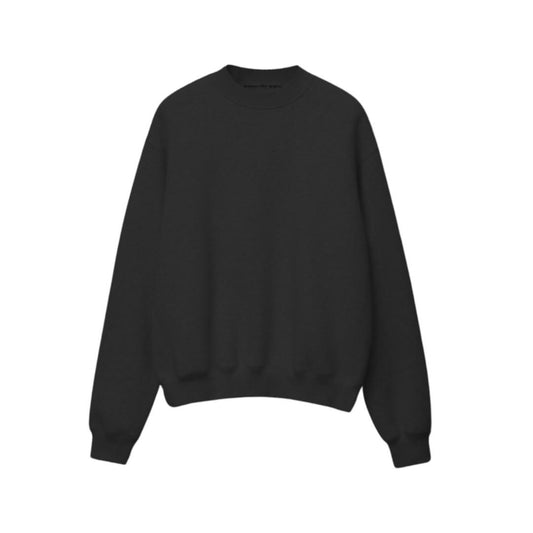 Drop Shoulder Charcoal Gray Sweatshirt