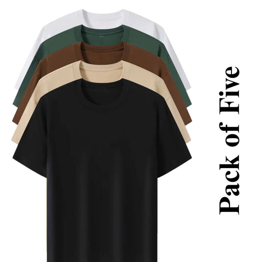 Pack of Five Regular Tee