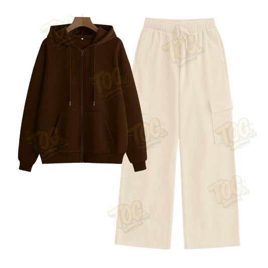 Straight Leg Cargo With Oversized Zipper