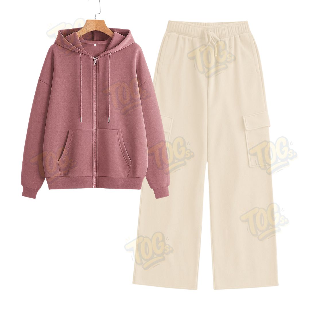 Straight Leg Cargo With Oversized Zipper