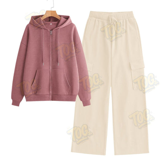 Straight Leg Cargo With Oversized Zipper