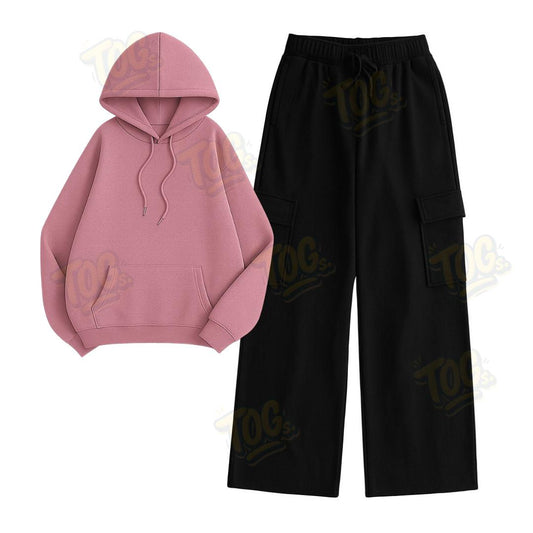 Straight Leg Cargo With Oversized Hoodie