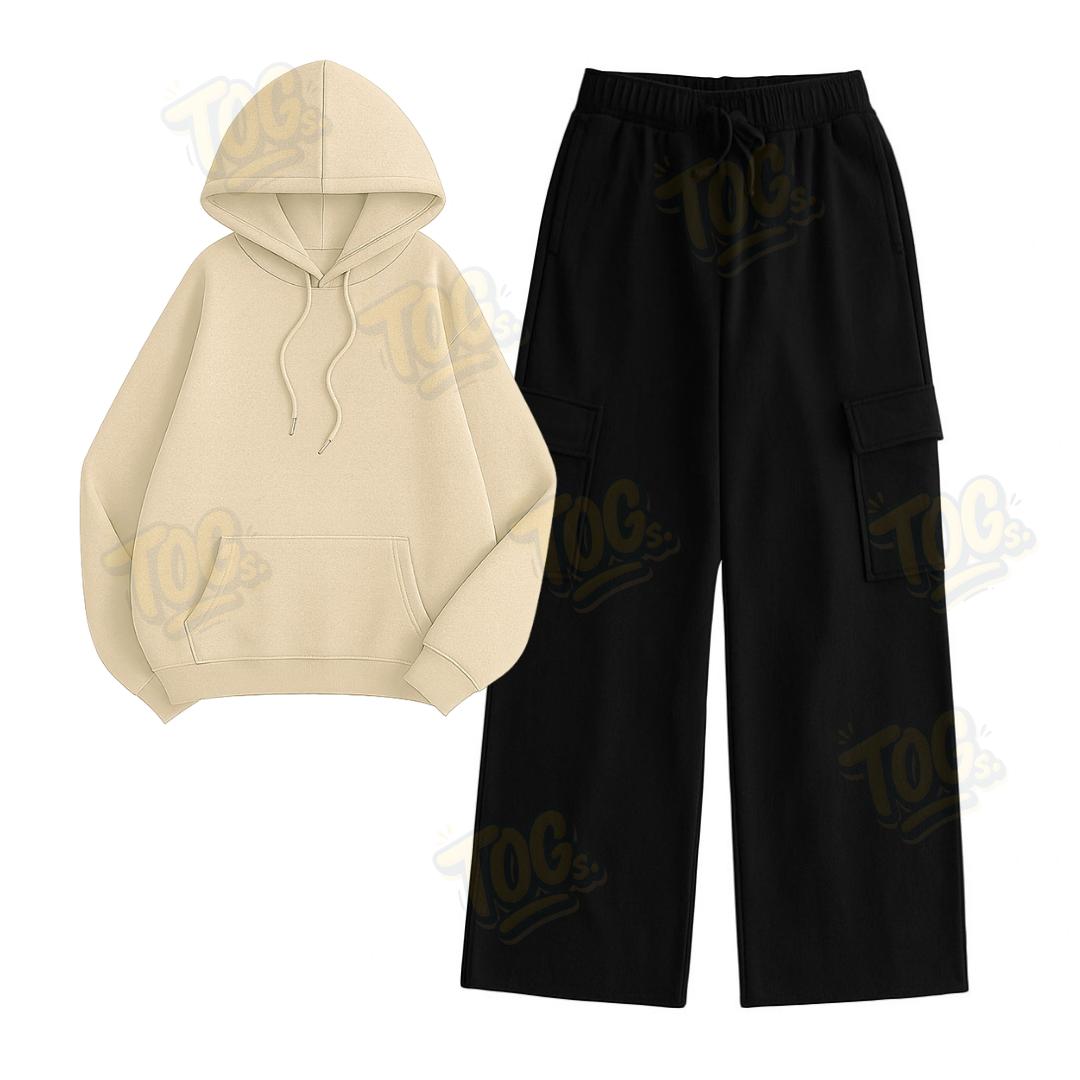 Straight Leg Cargo With Oversized Hoodie