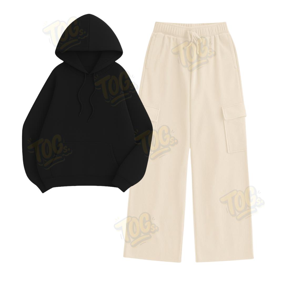 Straight Leg Cargo With Oversized Hoodie