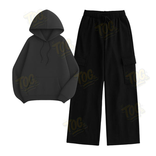 Straight Leg Cargo With Oversized Hoodie