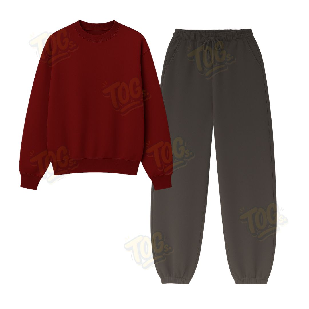 Baggy Sweatpant With Oversized Sweatshirt