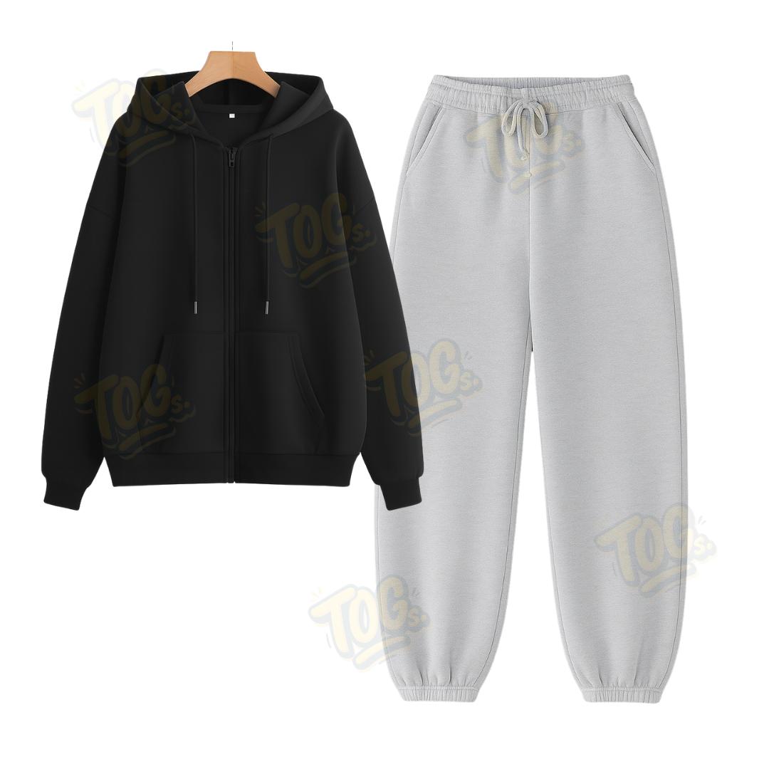 Baggy Sweatpant With Oversized Zipper