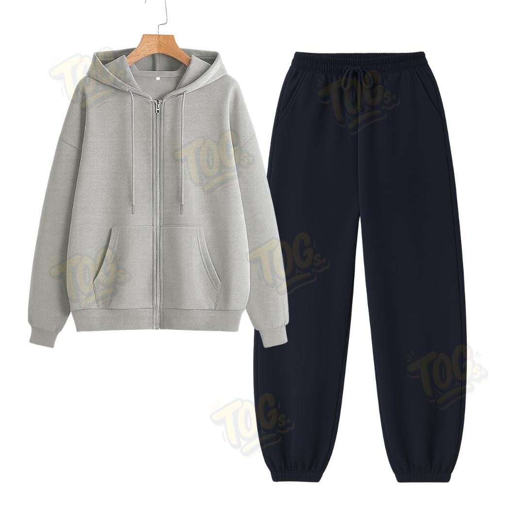 Baggy Sweatpant With Oversized Zipper