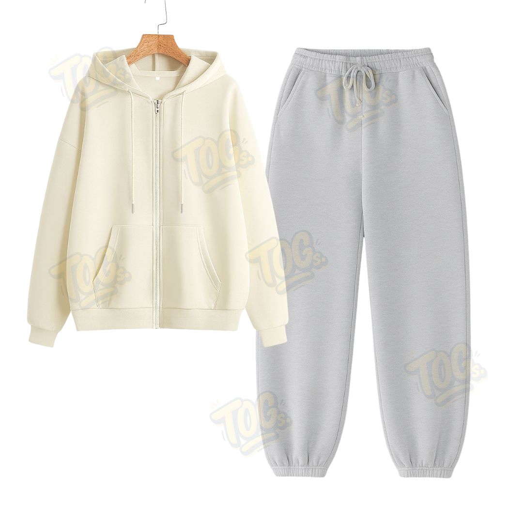 Baggy Sweatpant With Oversized Zipper