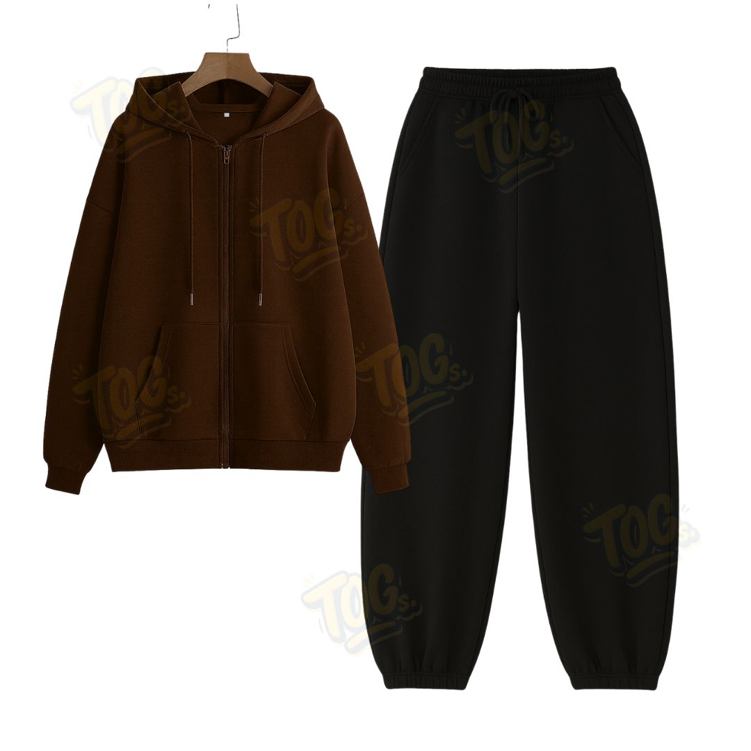 Baggy Sweatpant With Oversized Zipper