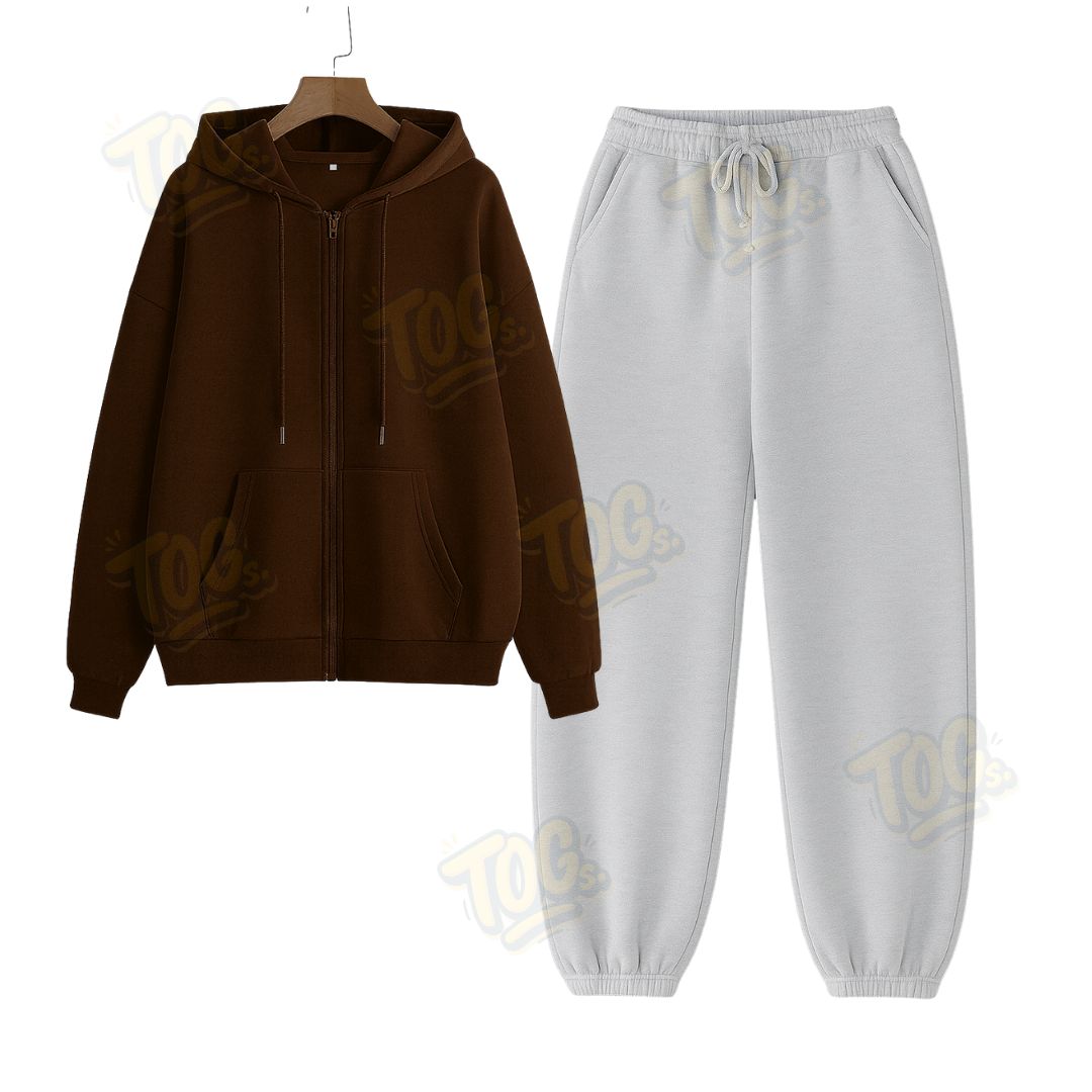 Baggy Sweatpant With Oversized Zipper