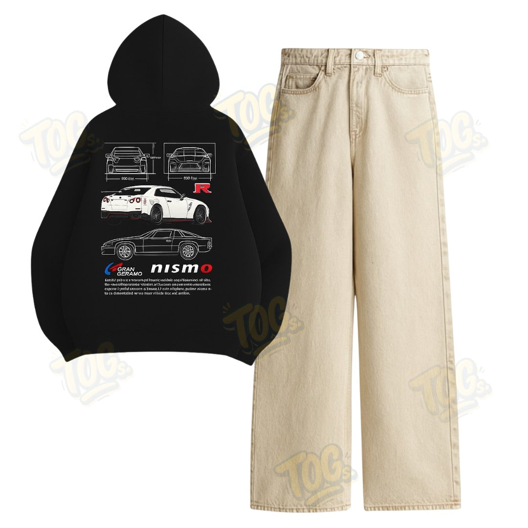 Baggy Jeans With Nisom Hoodie