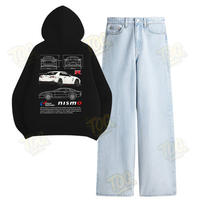 Baggy Jeans With Nisom Hoodie