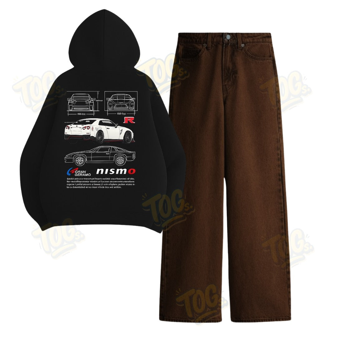 Baggy Jeans With Nisom Hoodie