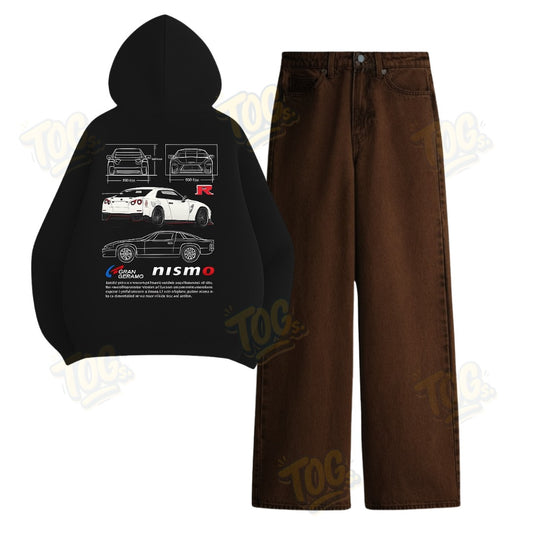 Baggy Jeans With Nisom Hoodie