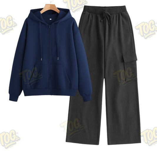 Straight Leg Cargo With Oversized Zipper