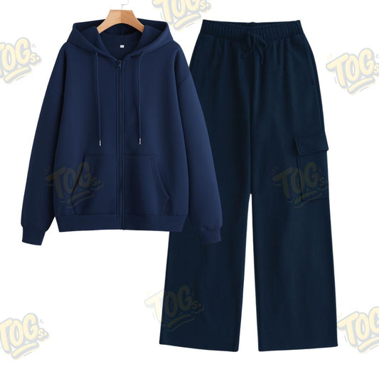 Straight Leg Cargo With Oversized Zipper