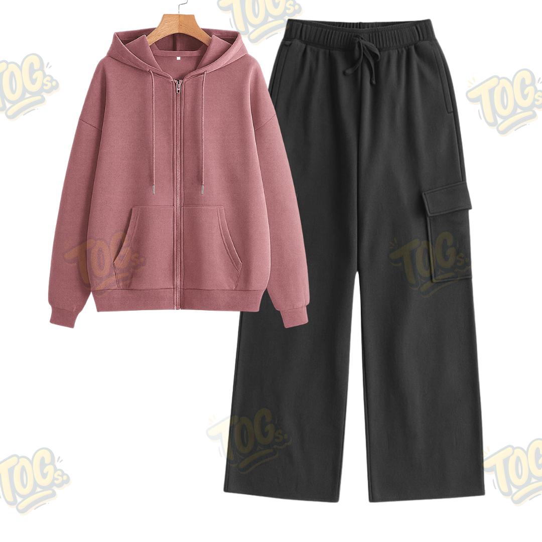 Straight Leg Cargo With Oversized Zipper