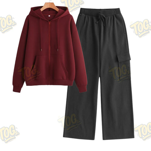 Straight Leg Cargo With Oversized Zipper