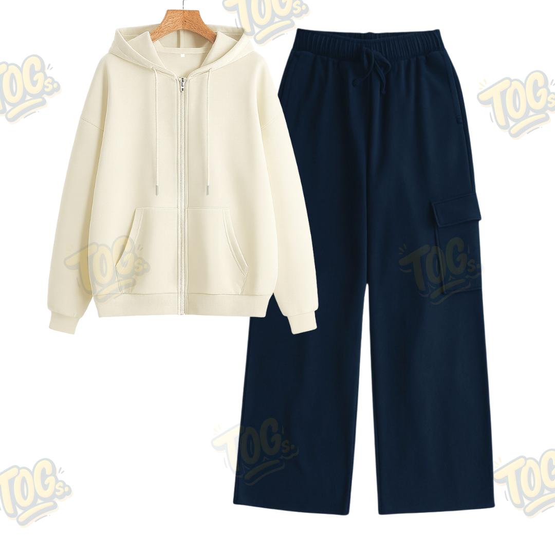 Straight Leg Cargo With Oversized Zipper