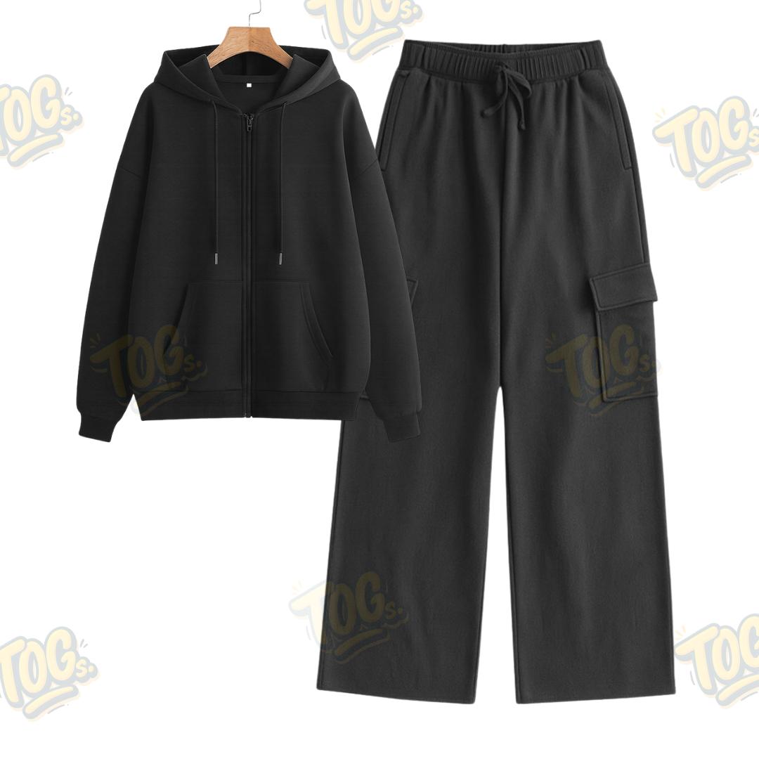 Straight Leg Cargo With Oversized Zipper