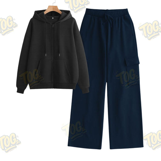 Straight Leg Cargo With Oversized Zipper