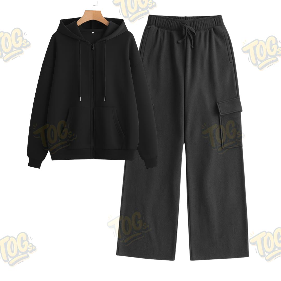 Straight Leg Cargo With Oversized Zipper