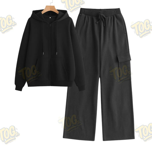 Straight Leg Cargo With Oversized Zipper