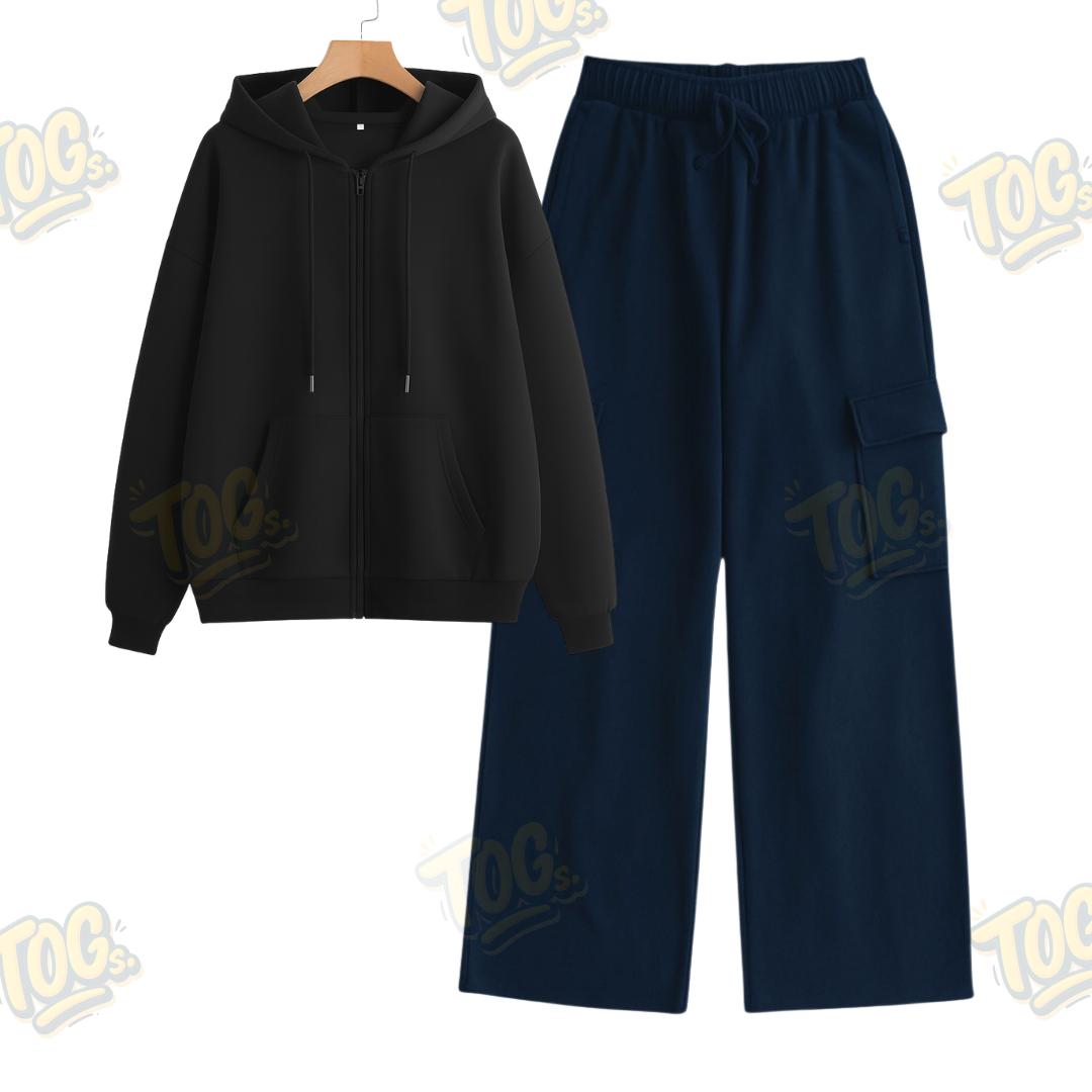 Straight Leg Cargo With Oversized Zipper