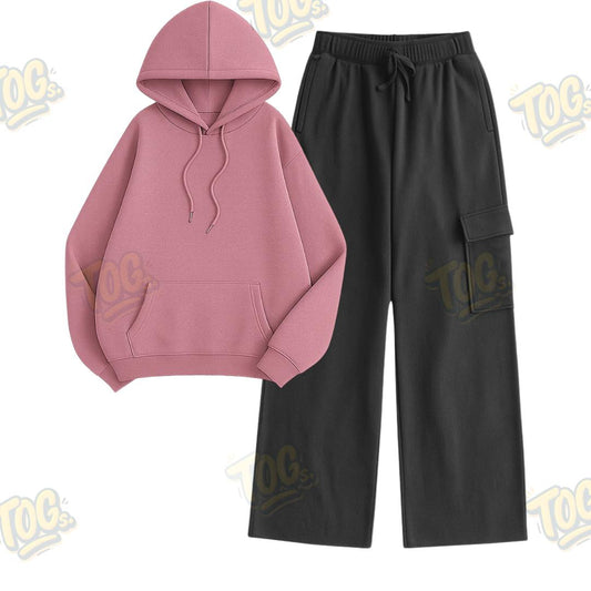 Straight Leg Cargo With Oversized Hoodie