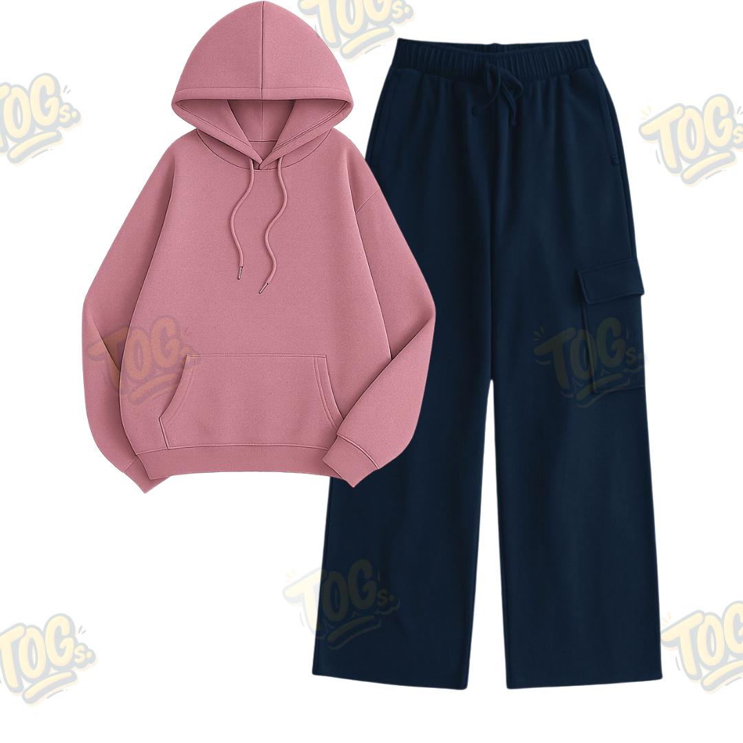 Straight Leg Cargo With Oversized Hoodie