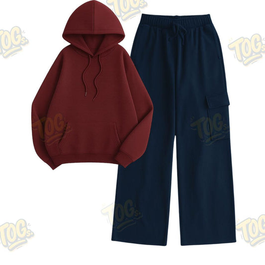 Straight Leg Cargo With Oversized Hoodie