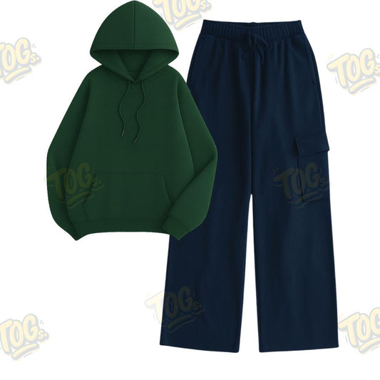 Straight Leg Cargo With Oversized Hoodie