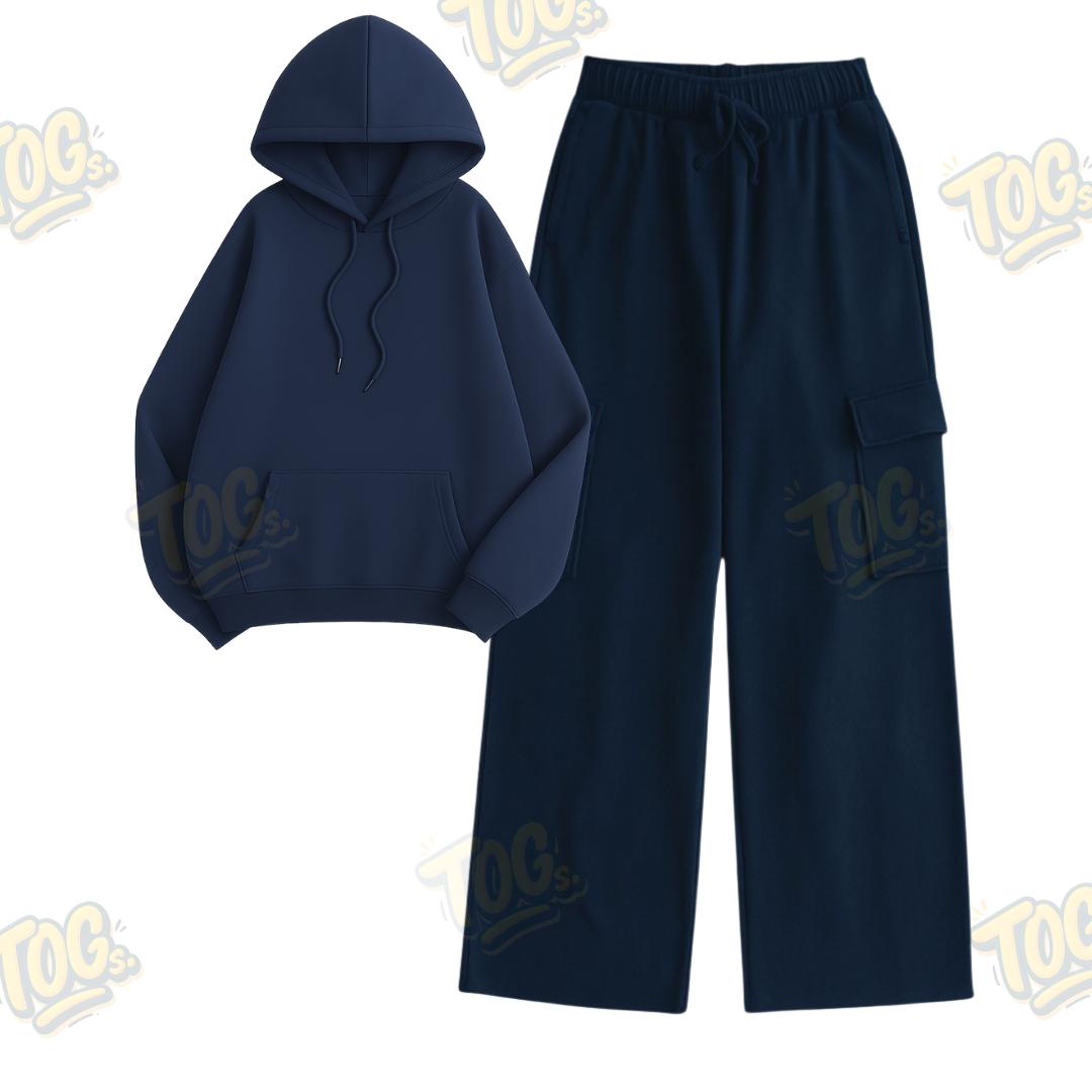 Straight Leg Cargo With Oversized Hoodie