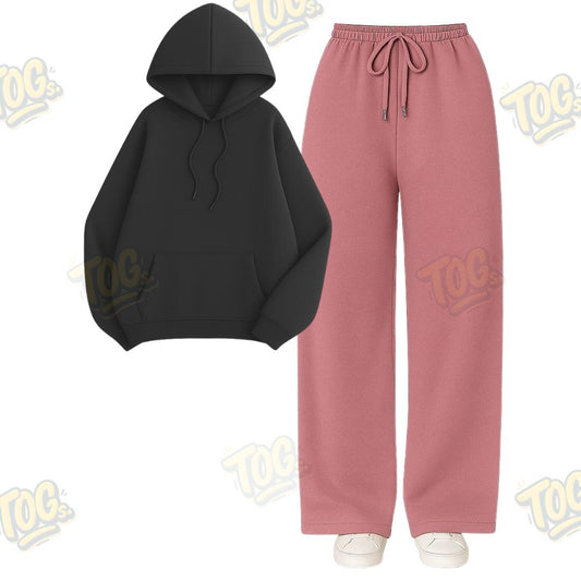 Straight Leg Trouser With Oversized Hoodie