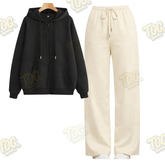 Straight Leg Trouser With Oversized Zipper