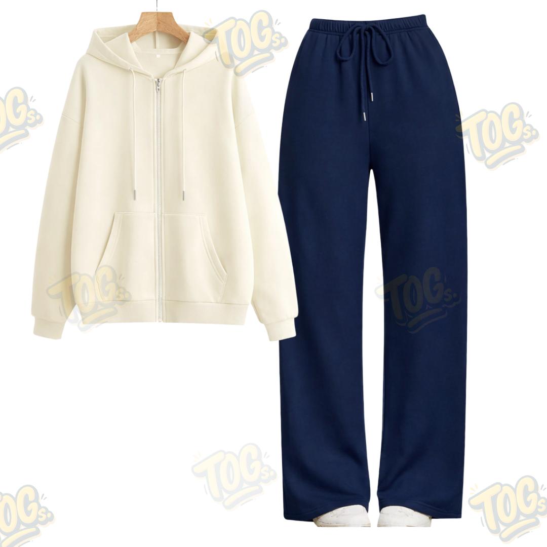 Straight Leg Trouser With Oversized Zipper