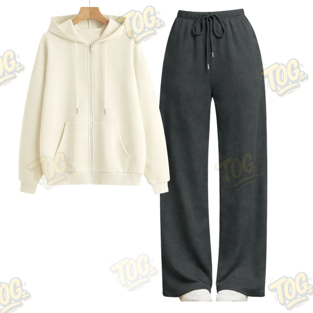 Straight Leg Trouser With Oversized Zipper