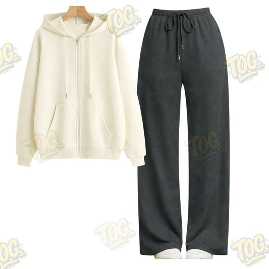 Straight Leg Trouser With Oversized Zipper