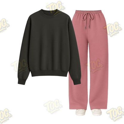 Straight Leg Trouser With Sweatshirt