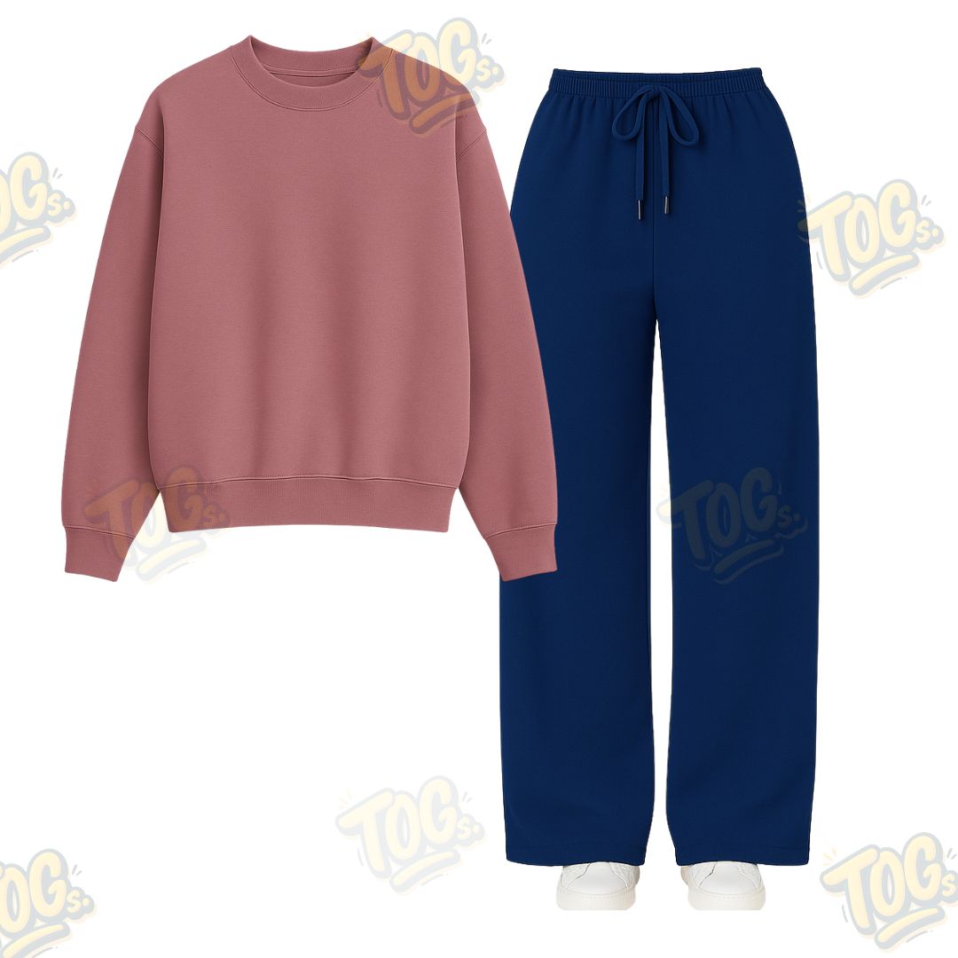 Straight Leg Trouser With Sweatshirt