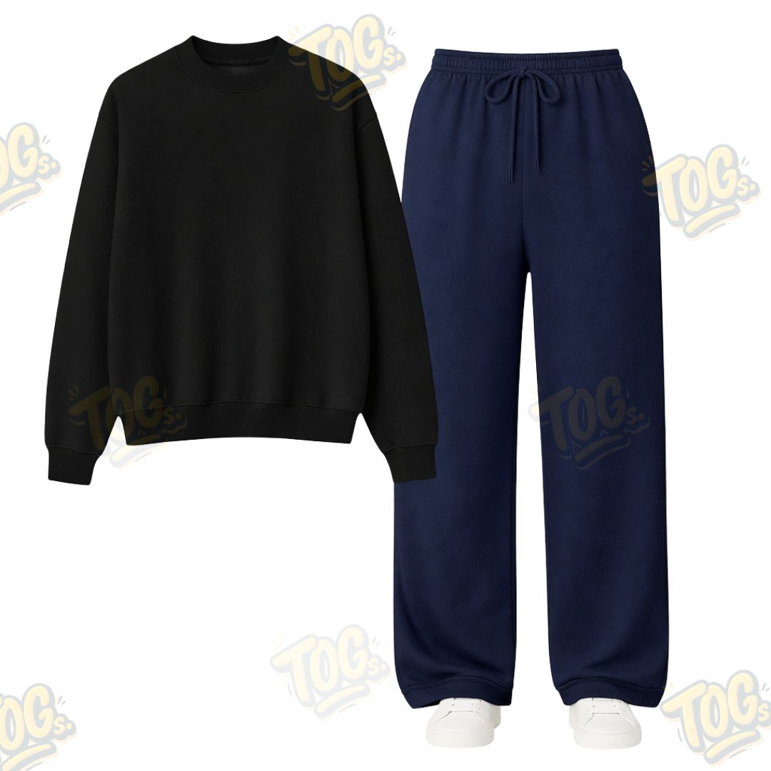 Straight Leg Trouser With Sweatshirt