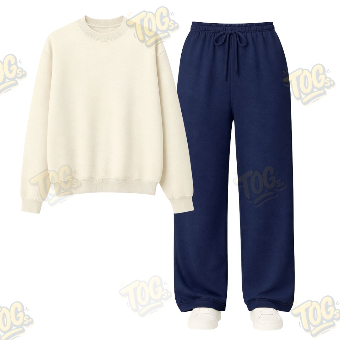 Straight Leg Trouser With Sweatshirt