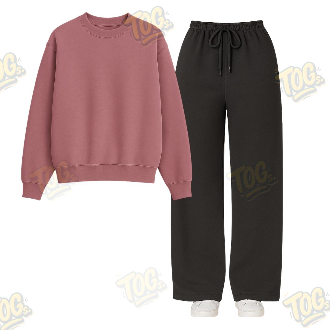Straight Leg Trouser With Sweatshirt