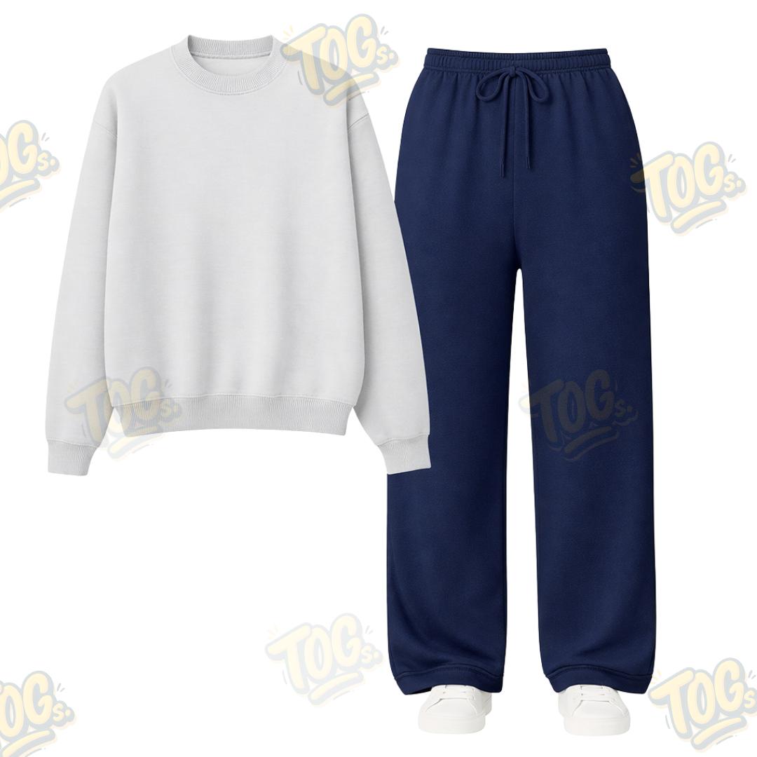 Straight Leg Trouser With Sweatshirt