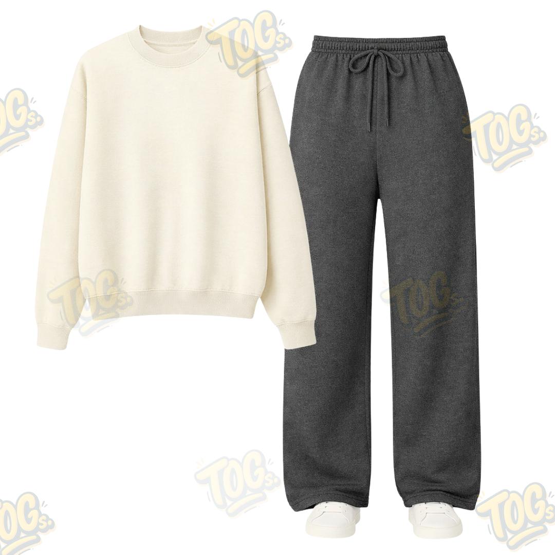 Straight Leg Trouser With Sweatshirt