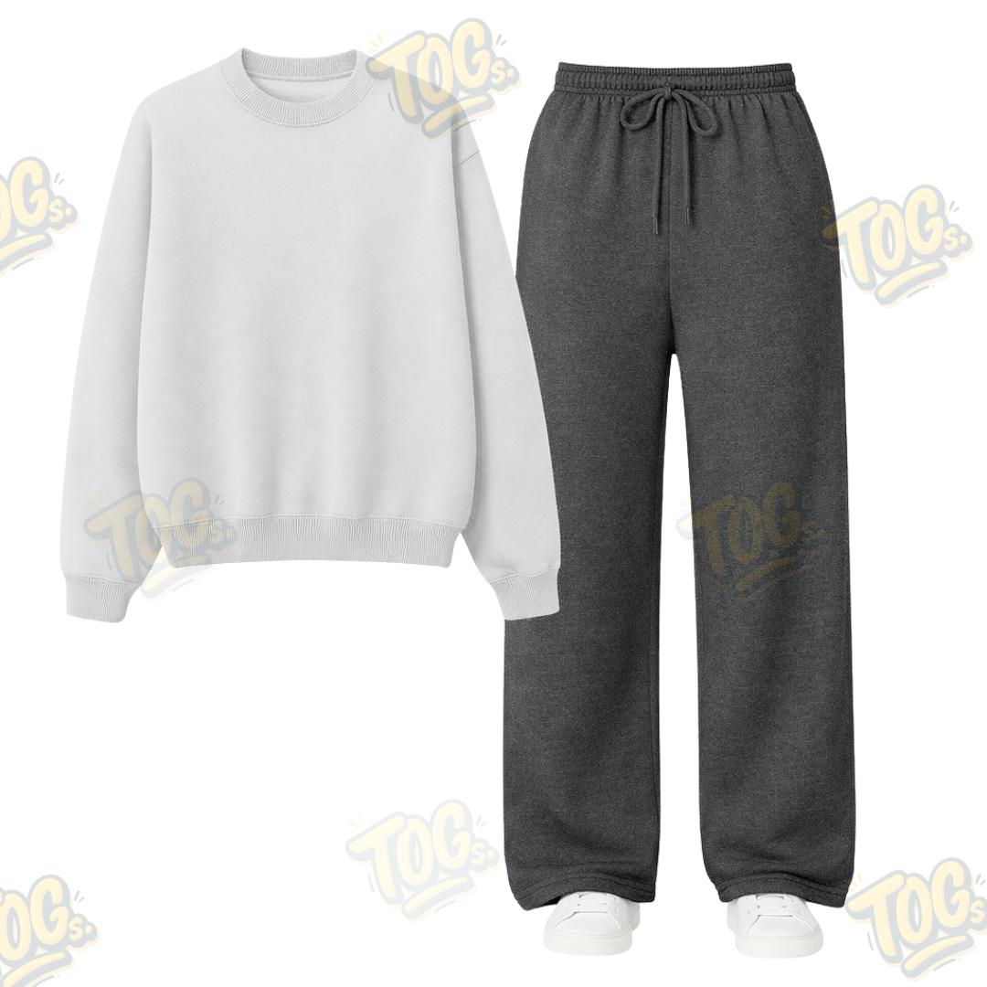 Straight Leg Trouser With Sweatshirt