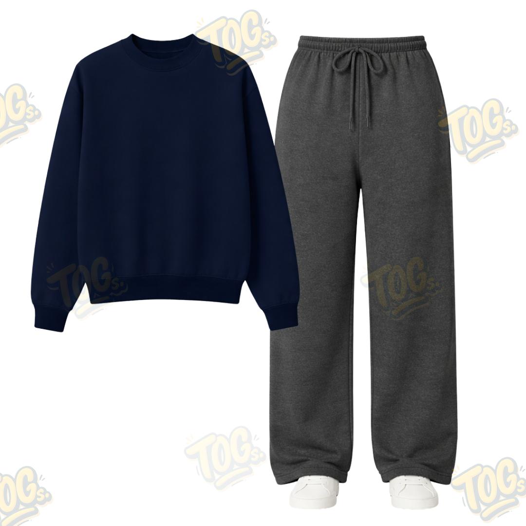 Straight Leg Trouser With Sweatshirt
